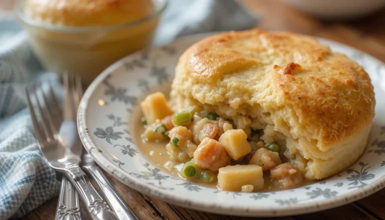 Chicken Pot Pie with Biscuits